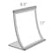 Azar Displays 8.5"W x 11"H Curved Metal Frame 300880 - alternate 2